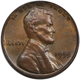 1955 doubled-die Lincoln cent obverse