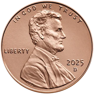 2025-D Lincoln cent, U.S. Mint photo
