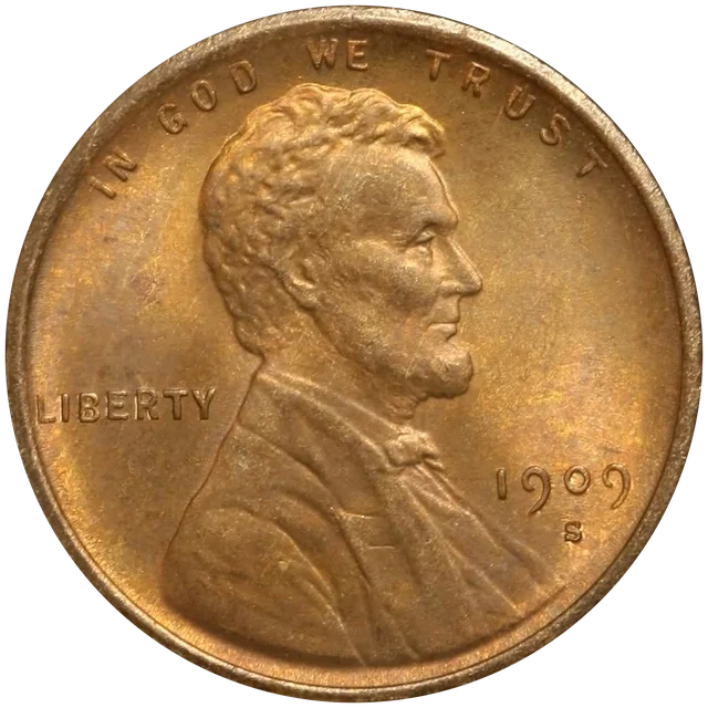 1909-S VDB Lincoln cent, obverse