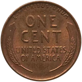 1919 Lincoln Wheat cent (no mint mark, Philadelphia), reverse