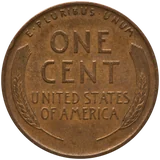 1926 Lincoln Wheat cent (no mint mark, Philadelphia), reverse