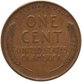 1928 Lincoln Wheat cent (no mint mark, Philadelphia), reverse